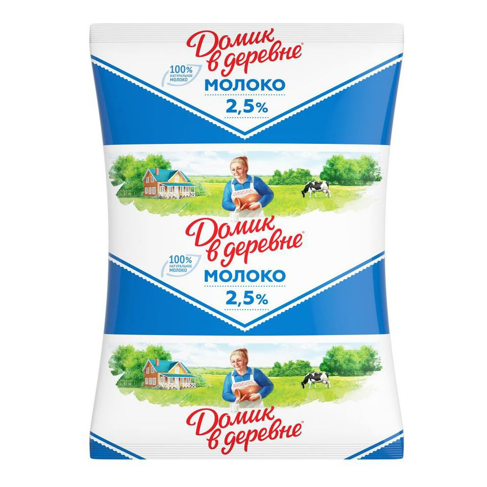 

Молоко 2,5% ультрапастеризованное 900 мл Домик в Деревне