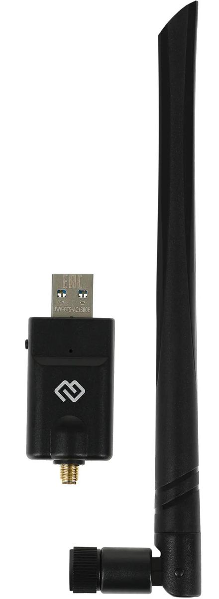 

Сетевой адаптер Wi-Fi + Bluetooth Digma DWA-BT5-AC1300E USB 3.0