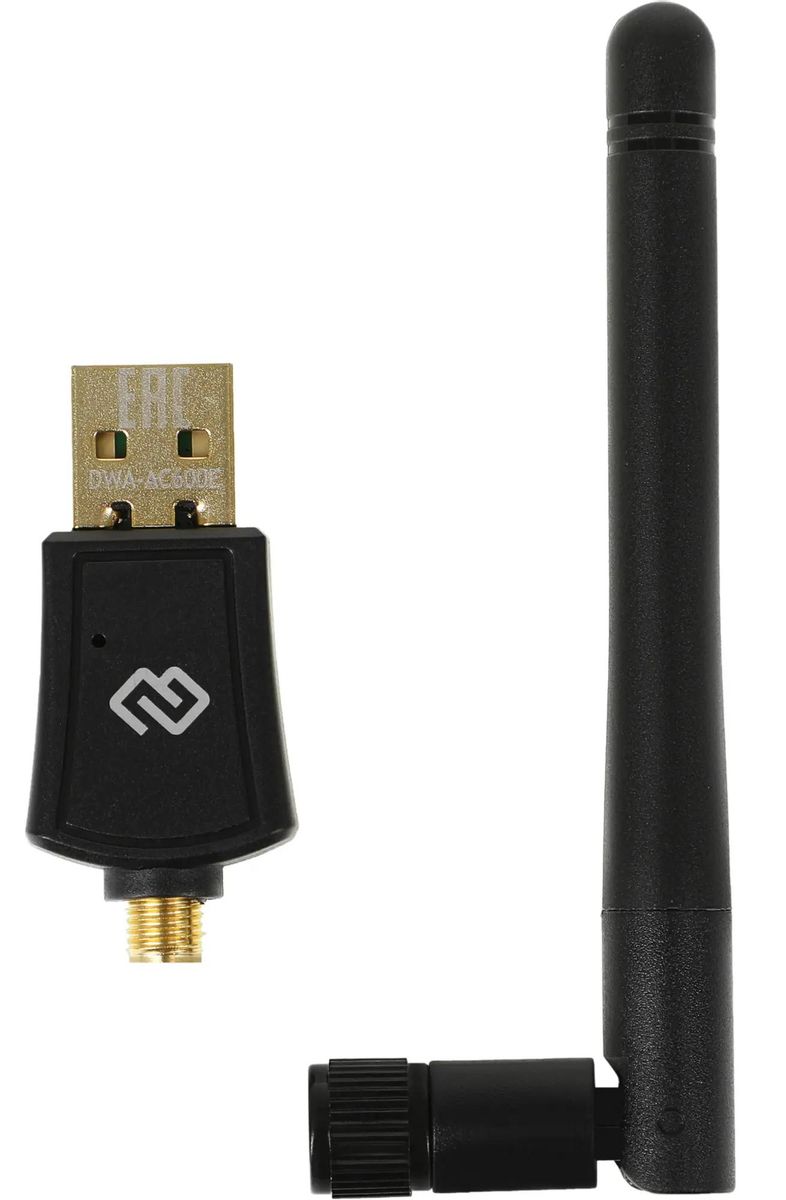 

Сетевой адаптер Wi-Fi Digma DWA-AC600E USB 2.0