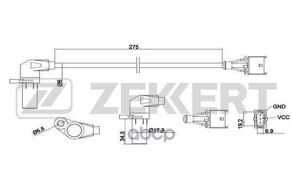 

Датчик Положения Коленвала Opel Vectra B 95- Astra G 98- Zafira A 99- Zekkert Se-4024