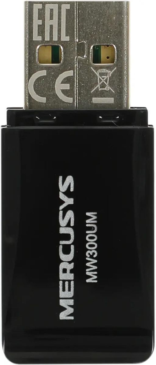 

Сетевой адаптер Wi-Fi MERCUSYS MW300UM USB 2.0