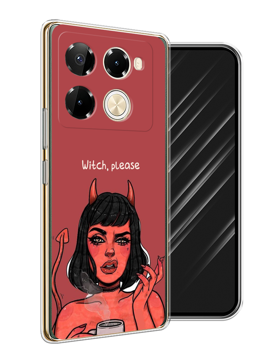 

Чехол Awog на Infinix Note 40 Pro 5G/Note 40 Pro Plus "Evil Girl", Бордовый;черный, 3106050-1