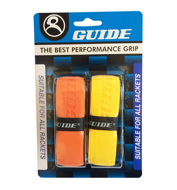фото Овергрип для теннисной ракетки guide grip replacement 350 x2 оранжевый/желтый 2 шт