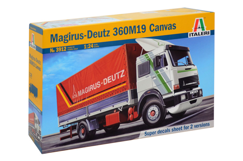 фото Сборная модель italeri 1/24 грузовик magirus deutz 360м19 canvas 3912