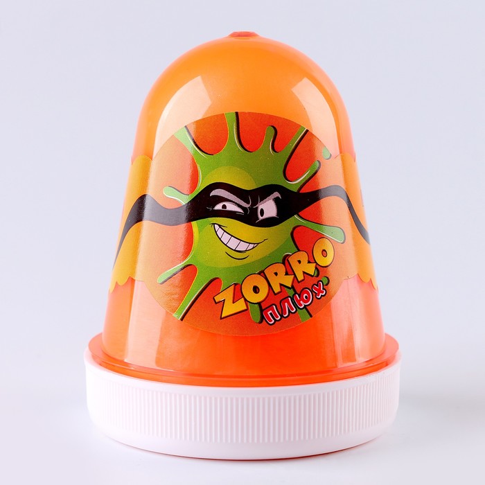 Слайм Плюх ZORRO, перламутровый, капсула 130 гр., оранжевый
