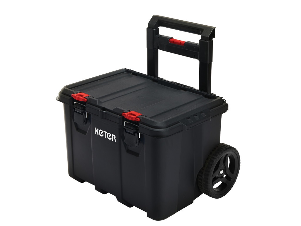 фото Ящик для инструментов keter stack n roll cart black 17210777