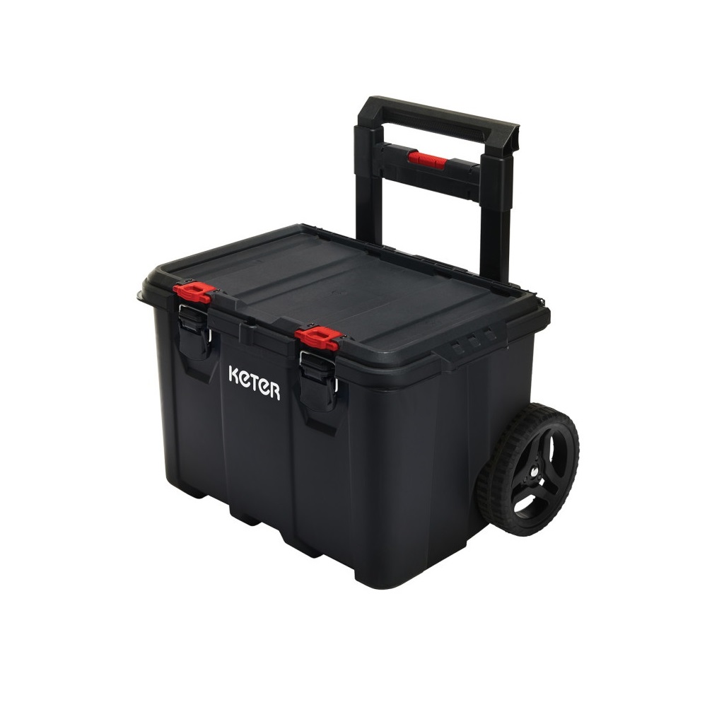 фото Ящик для инструментов keter stack n roll cart black 17210777