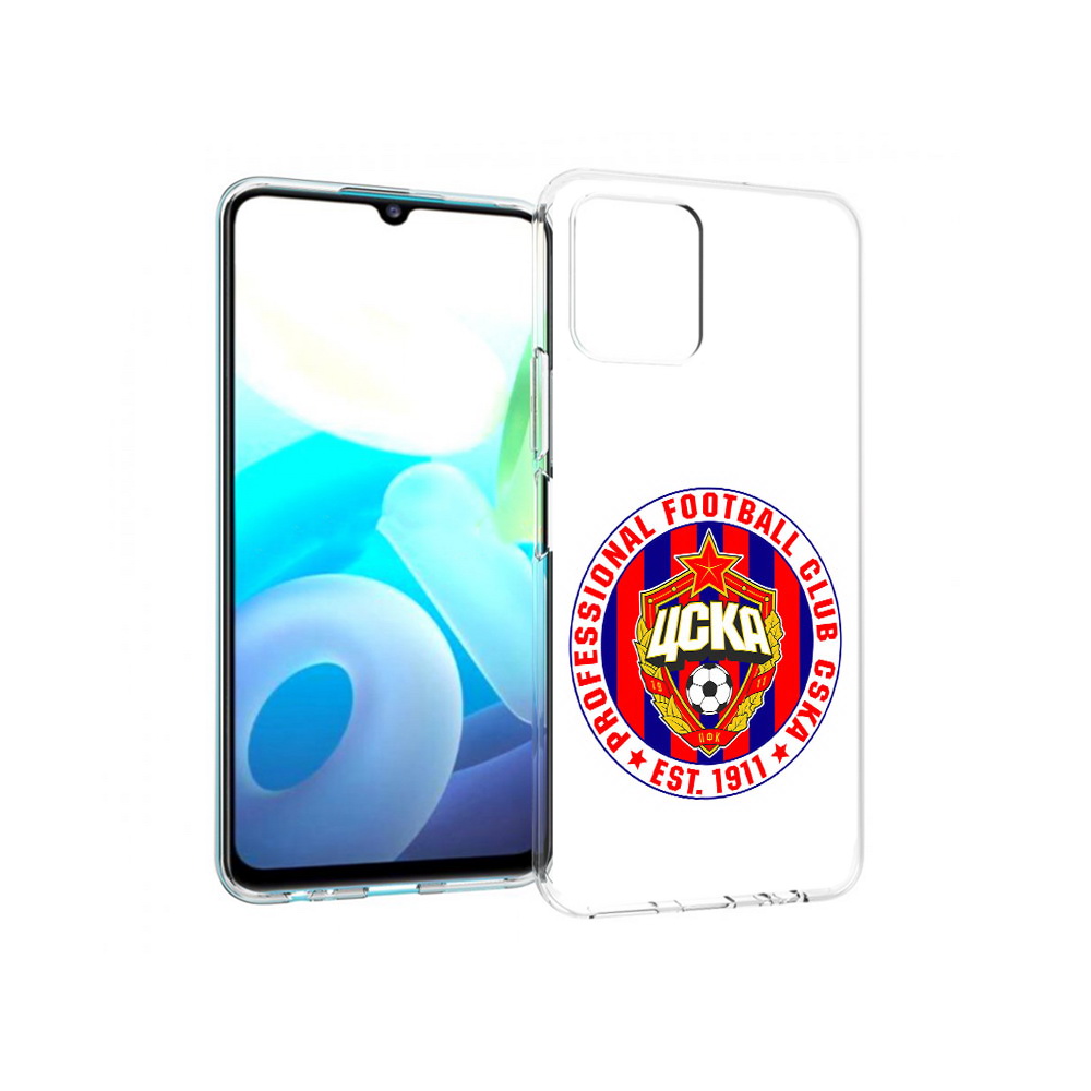 

Чехол MyPads Tocco для Vivo Y15s ФК ЦСК логотип (PT224456.390.178), Прозрачный, Tocco