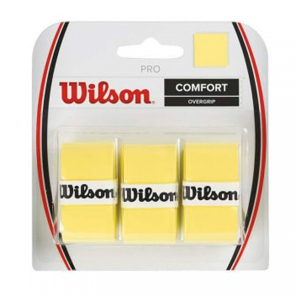 фото Обмотка для ручки ракетки wilson overgrip pro x3 wrz4014ye, yellow