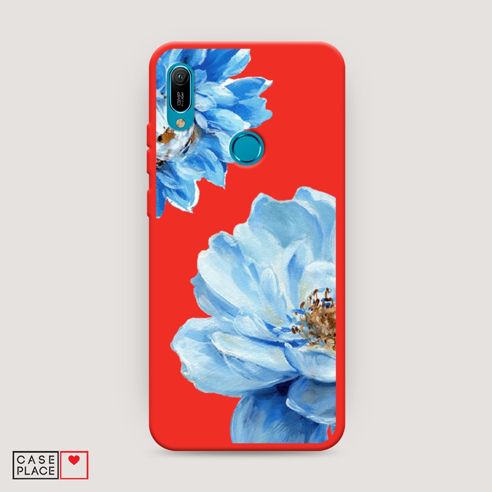 

Чехол Awog на Huawei Y6 2019 "Голубые клематисы", Разноцветный, 68653-1