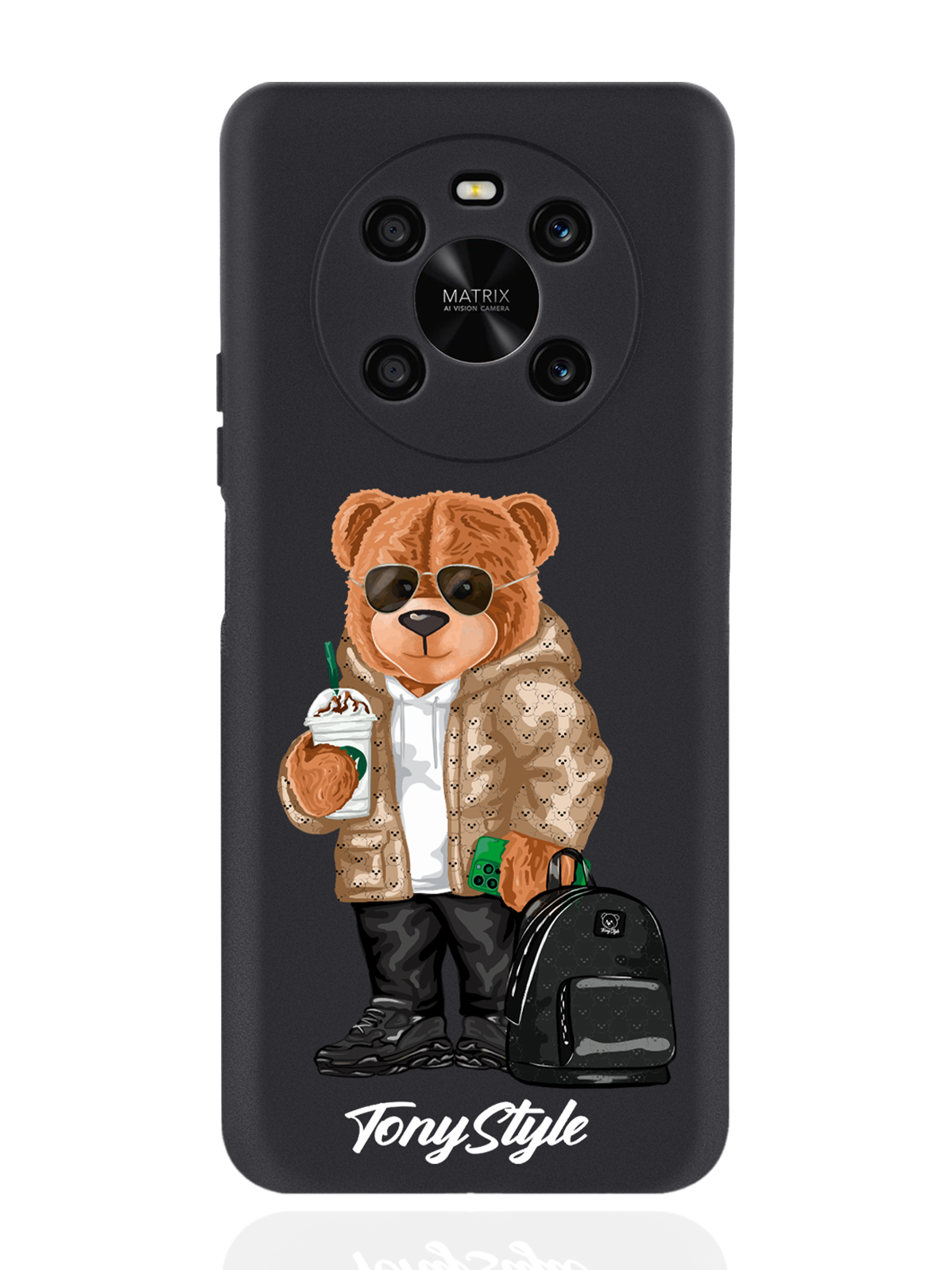 

Чехол Tony Style для Honor X9 Tony Style в очках черный, Коричневый;черный;белый