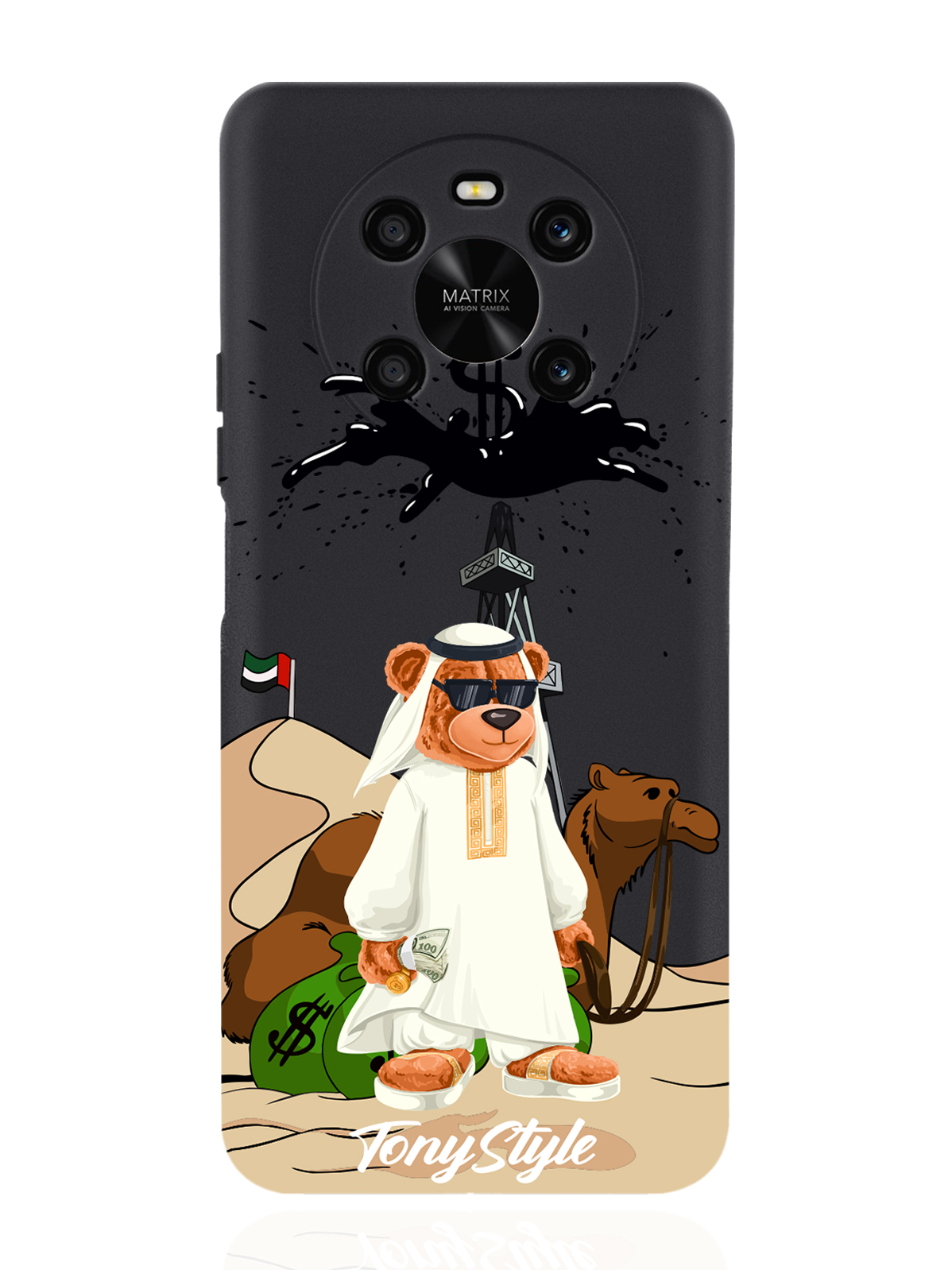 

Чехол Tony Style для Honor X9 Tony Style Дубай черный, Белый;золотистый;коричневый