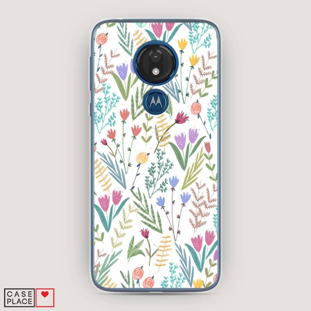 

Чехол Awog на Motorola Moto G7 / Моторола Мото G7 "Полевые цветы рисунок", Разноцветный, 241150-8