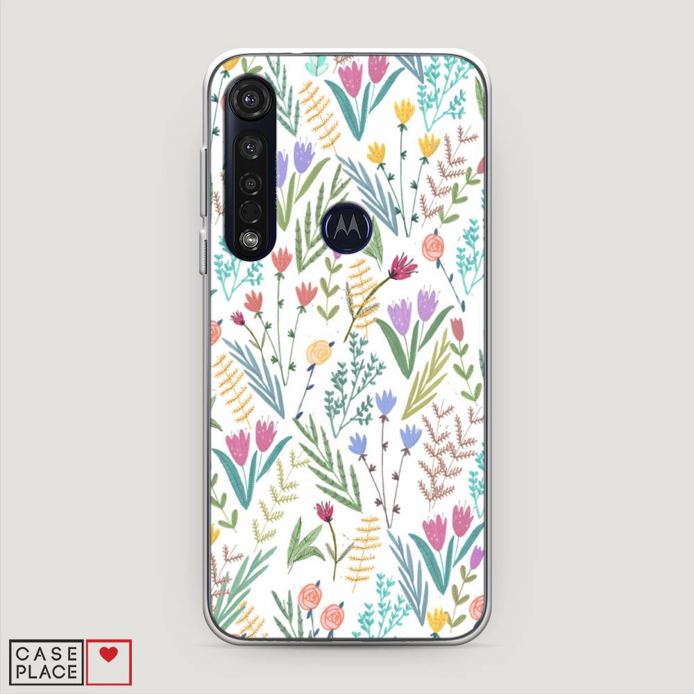 

Чехол Awog на Motorola Moto G8 Plus "Полевые цветы рисунок", Разноцветный, 241450-8