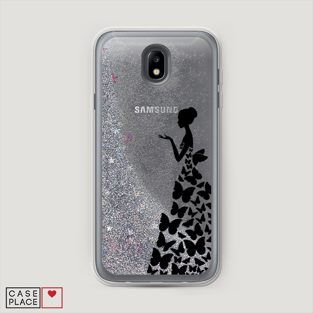 

Чехол Awog на Samsung Galaxy J7 2017 / Самсунг J7 2017 "Дама в бабочках", 23191-1