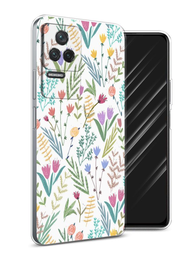 

Чехол Awog на Xiaomi Redmi K40S "Полевые цветы рисунок", Разноцветный, 314650-8