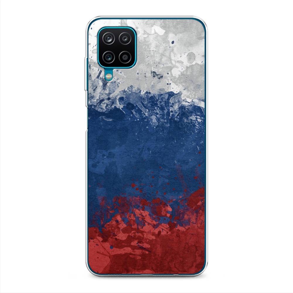 фото Чехол awog "флаг россии неровный" для samsung galaxy a12