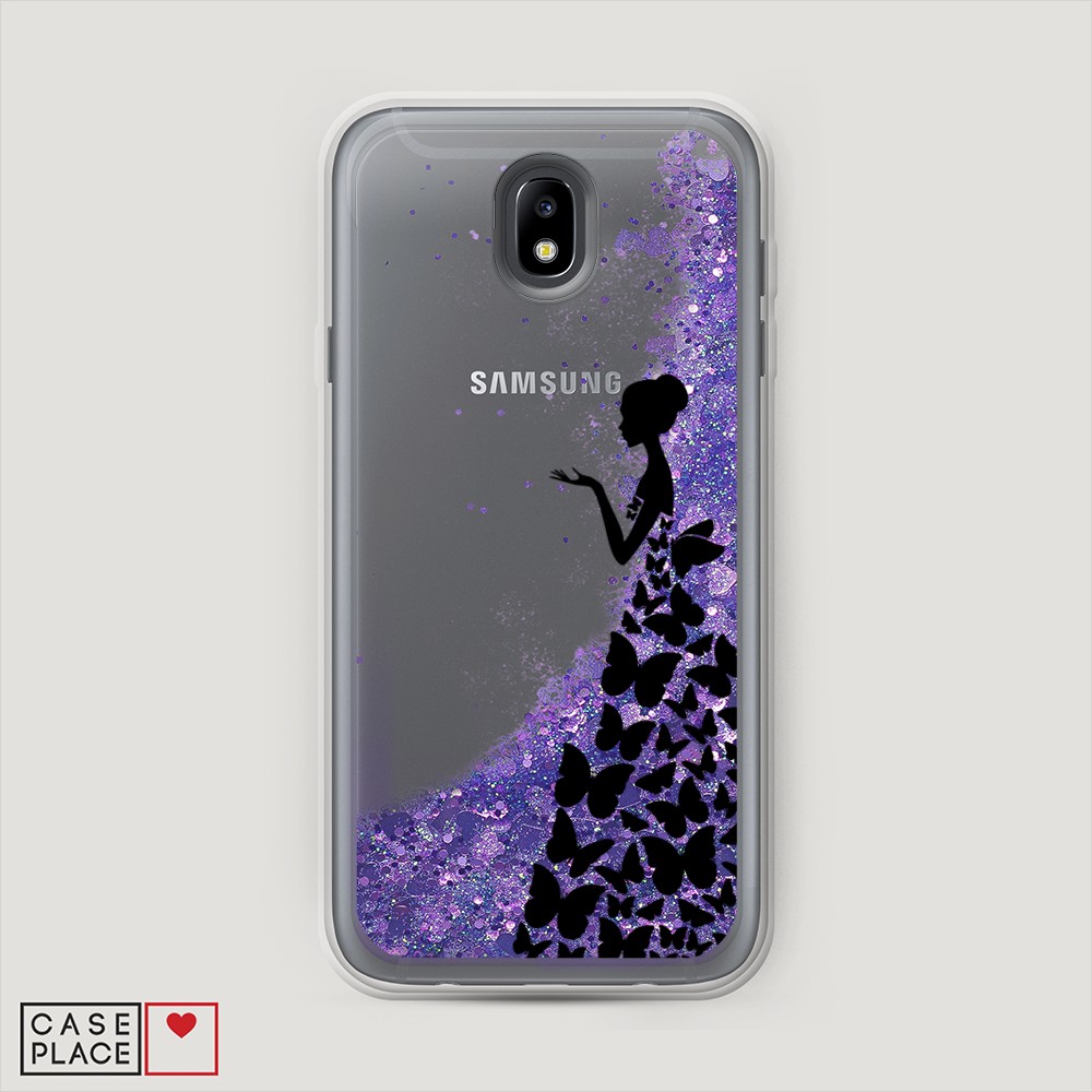 

Жидкий чехол с блестками "Звездный единорог" на Samsung Galaxy A91