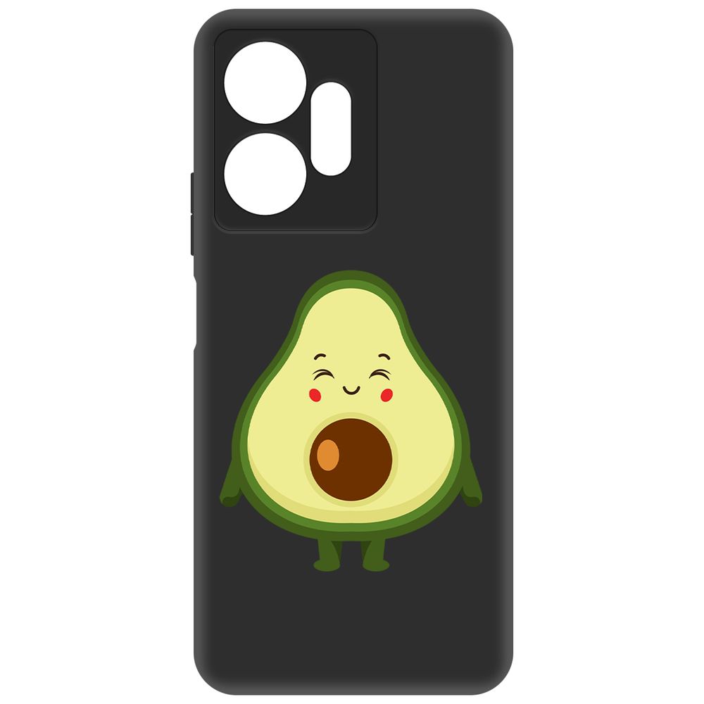 

Чехол-накладка Krutoff Soft Case Авокадо Милый для Infinix Zero 20 черный