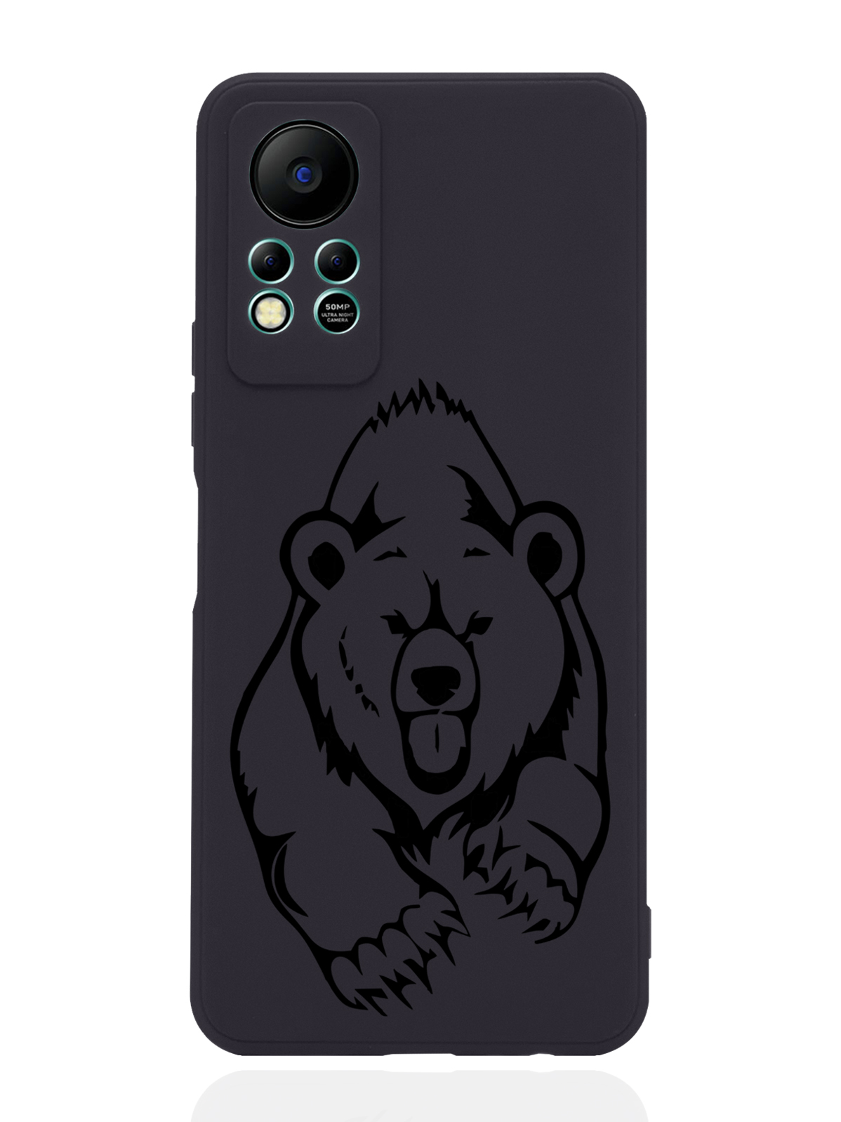 

Чехол MustHaveCase для Infinix Hot 11s NFC Медведь черный