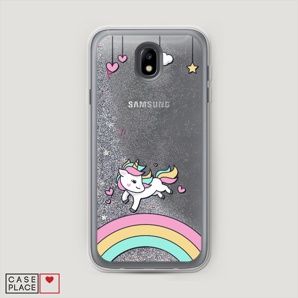 

Чехол Awog на Samsung Galaxy J7 2017 / Самсунг J7 2017 "Единорог на радуге", 23191-1