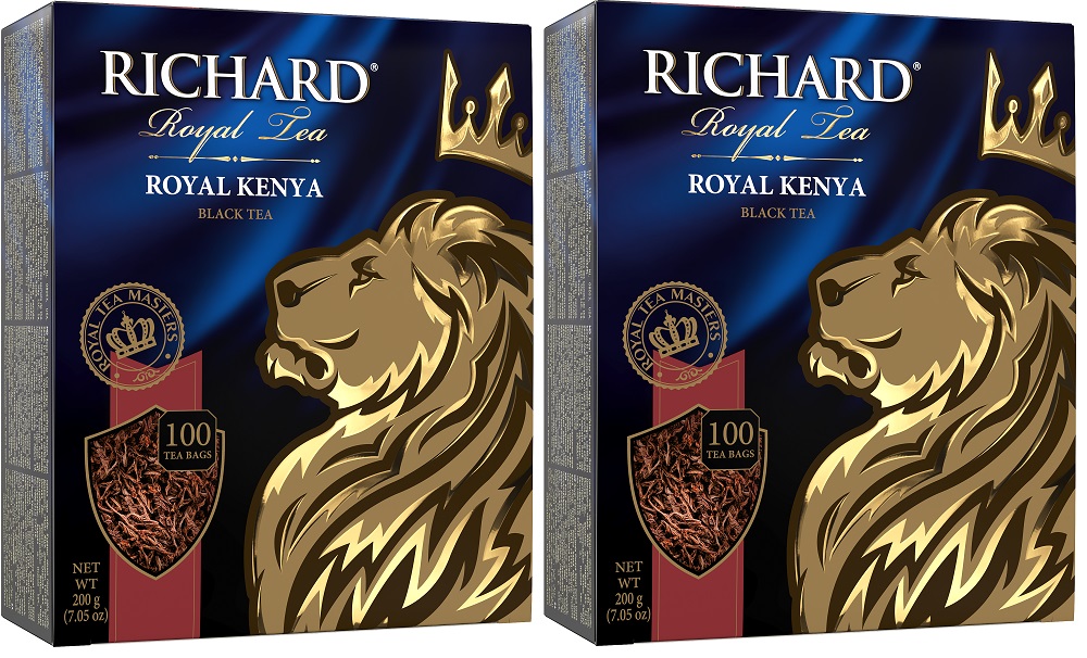 

Чай черный Richard Royal Kenya, 2 уп х 100 пакетиков