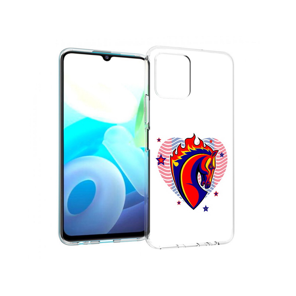 

Чехол MyPads Tocco для Vivo Y15s ФК ЦСЛ Лошадь (PT224456.390.180), Прозрачный, Tocco
