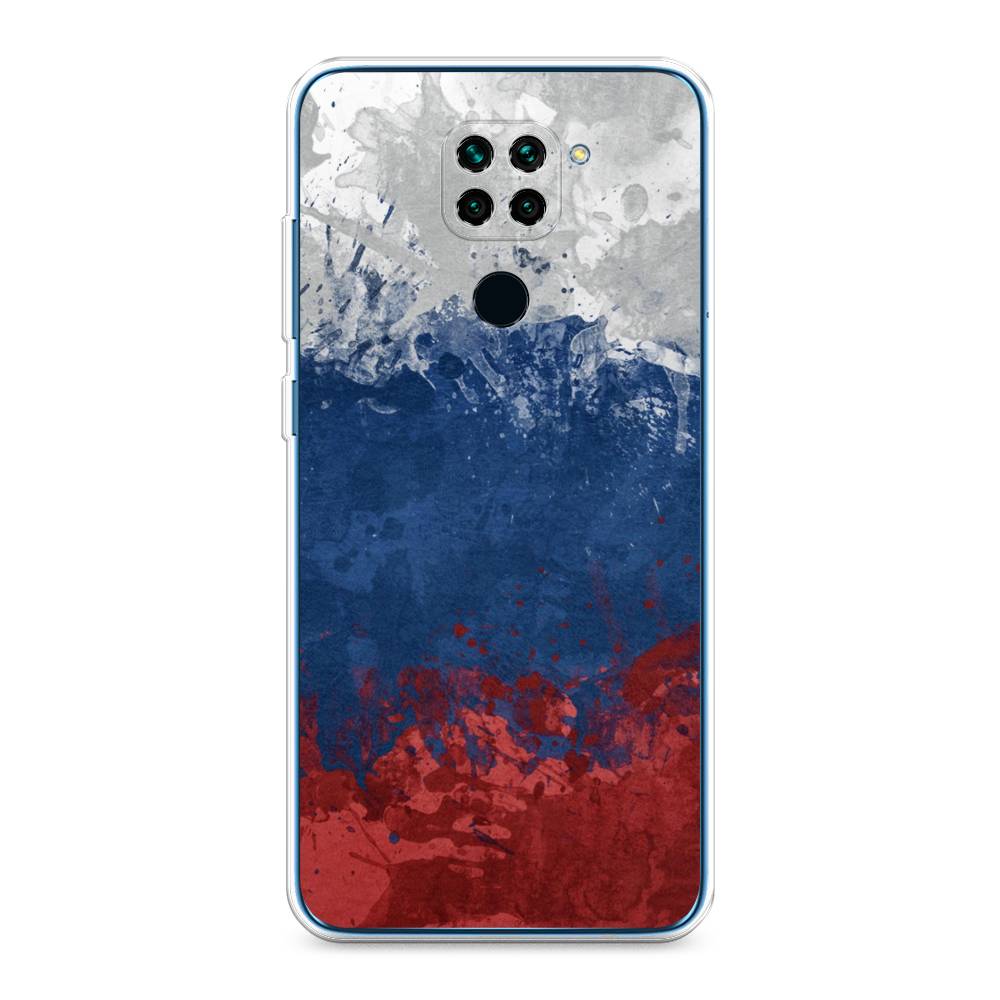 фото Чехол awog "флаг россии неровный" для xiaomi redmi note 9