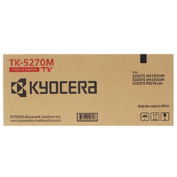 фото Тонер для лазерного принтера kyocera tk-5270m (1t02tvbnl0) пурпурный, оригинальный