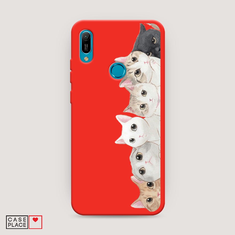 

Матовый силиконовый чехол "Звездочки графика белая" на Huawei P30, Звездочки графика белая