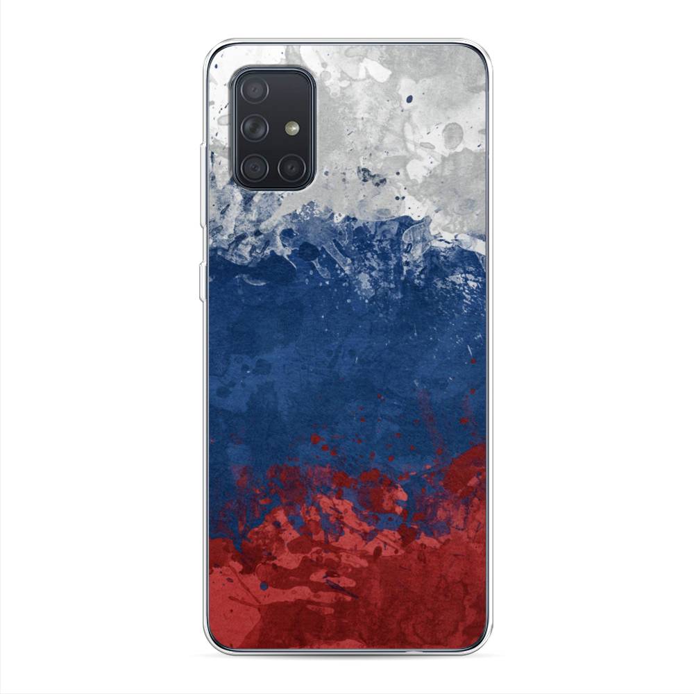 фото Чехол awog "флаг россии неровный" для samsung galaxy a71