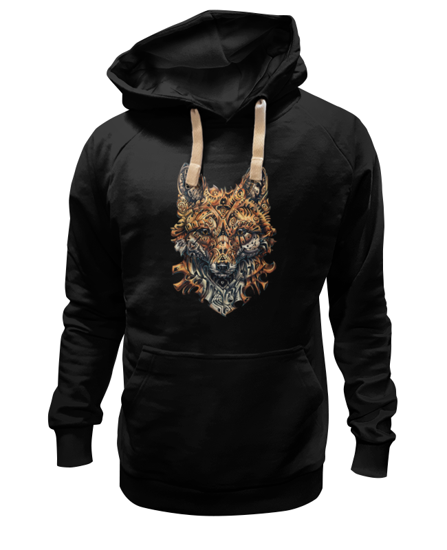 

Худи унисекс Printio Голова лисы черное 3XL, Черный, Голова лисы