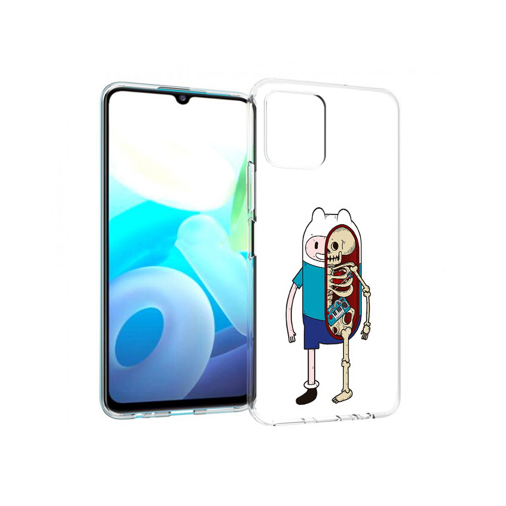 

Чехол MyPads Tocco для Vivo Y15s Финн скелет (PT224456.390.187), Прозрачный, Tocco