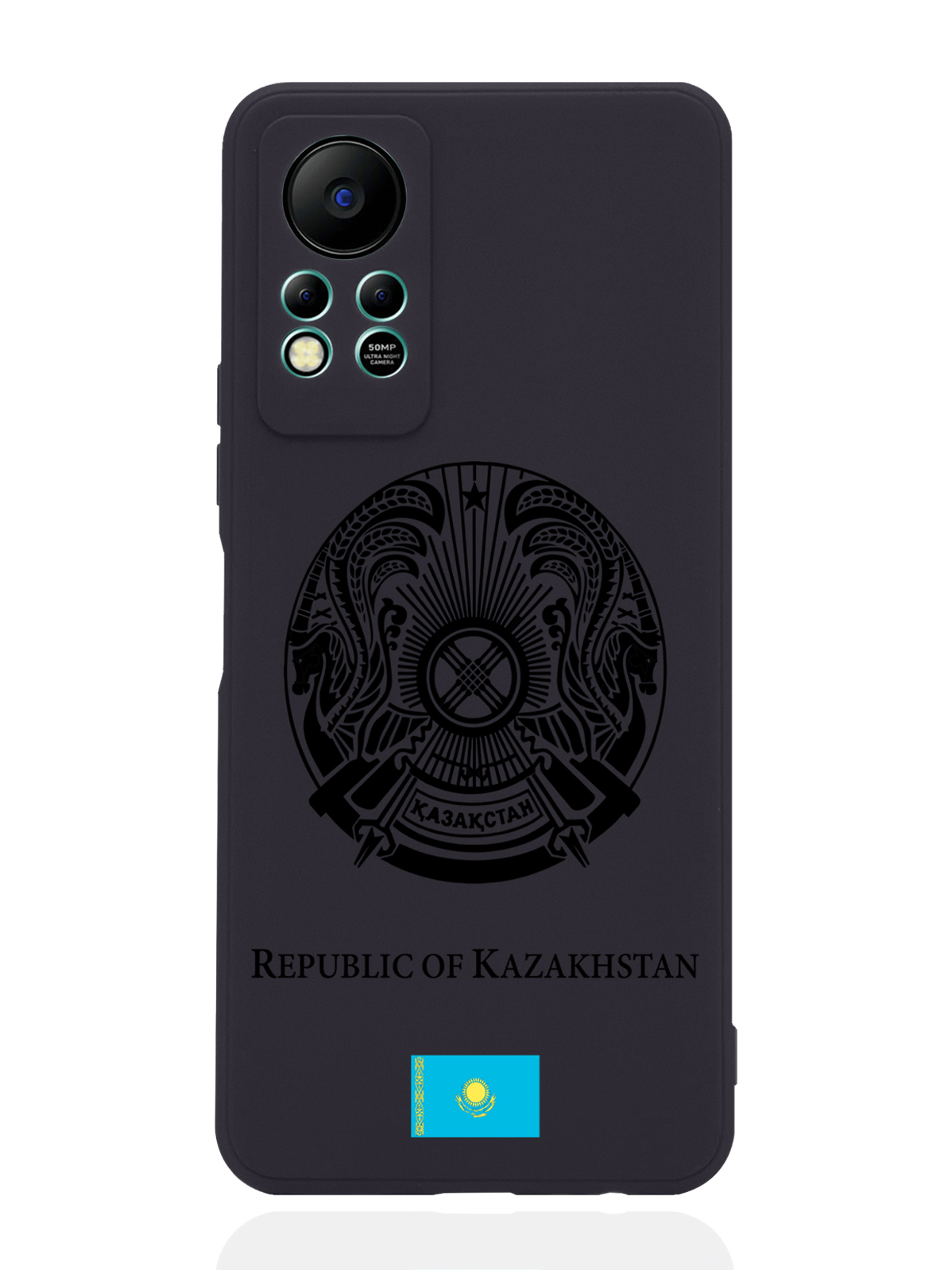 

Чехол SignumCase для Infinix Hot 11s NFC Черный лаковый Герб Казахстана черный