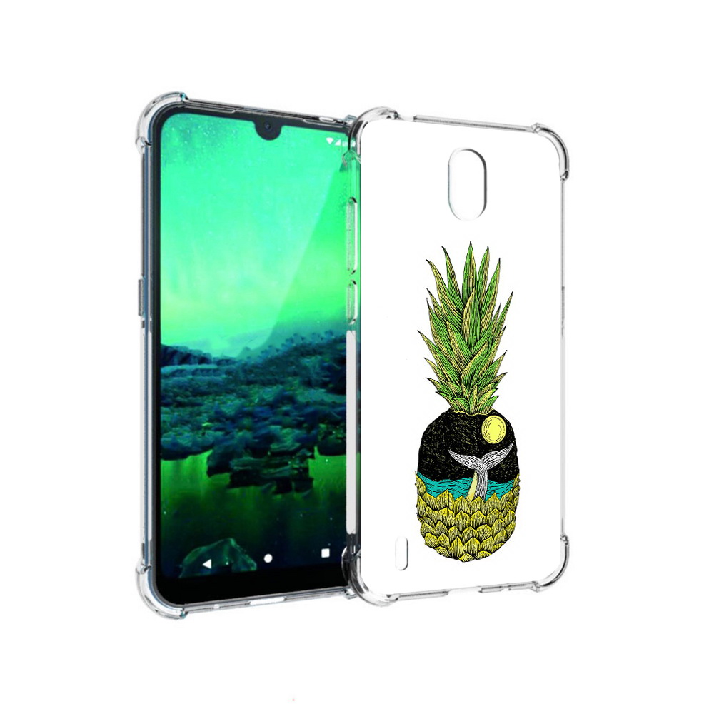 

Чехол MyPads Tocco для Nokia 1.3 ананас с китом (PT227048.104.220), Прозрачный, Tocco