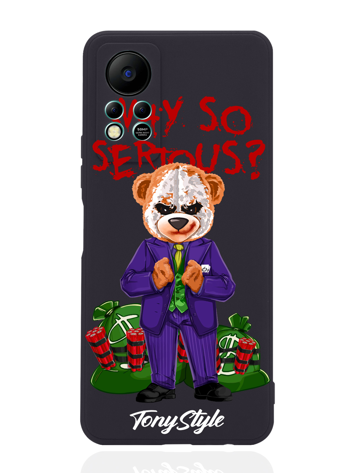 Чехол Tony Style для Infinix Hot 11s NFC Tony Style Why so serious черный