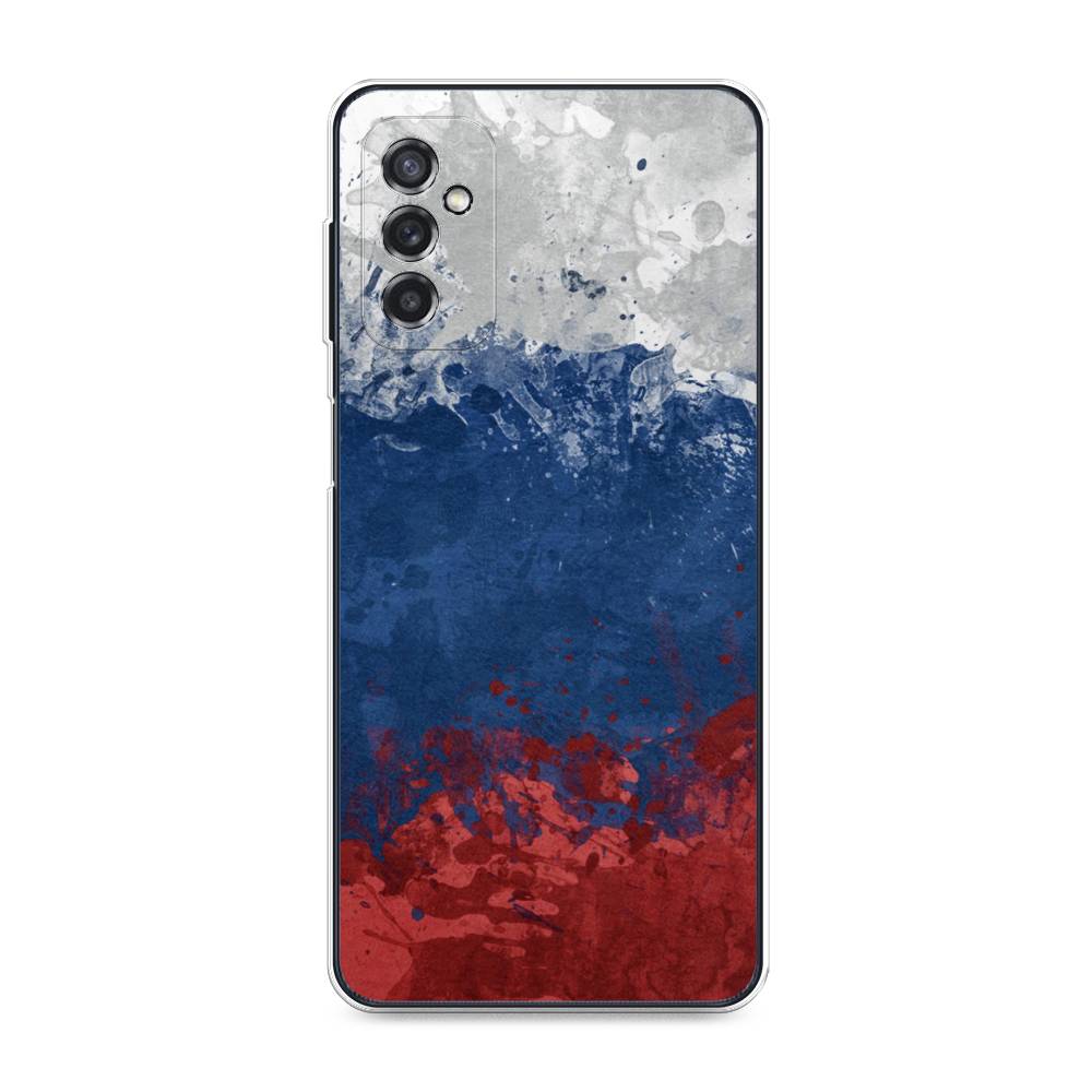 фото Чехол awog "флаг россии неровный" для samsung galaxy m52