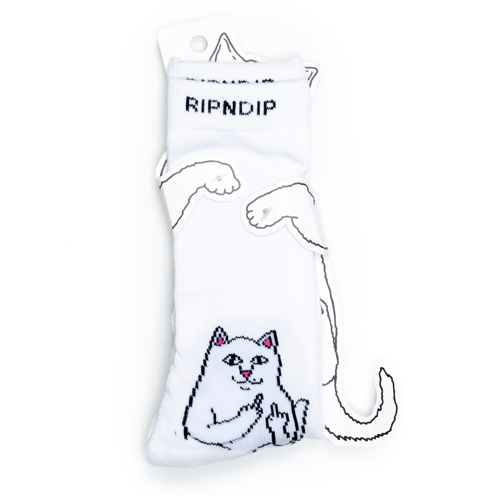 фото Носки ripndip lord nermal белые 36-45