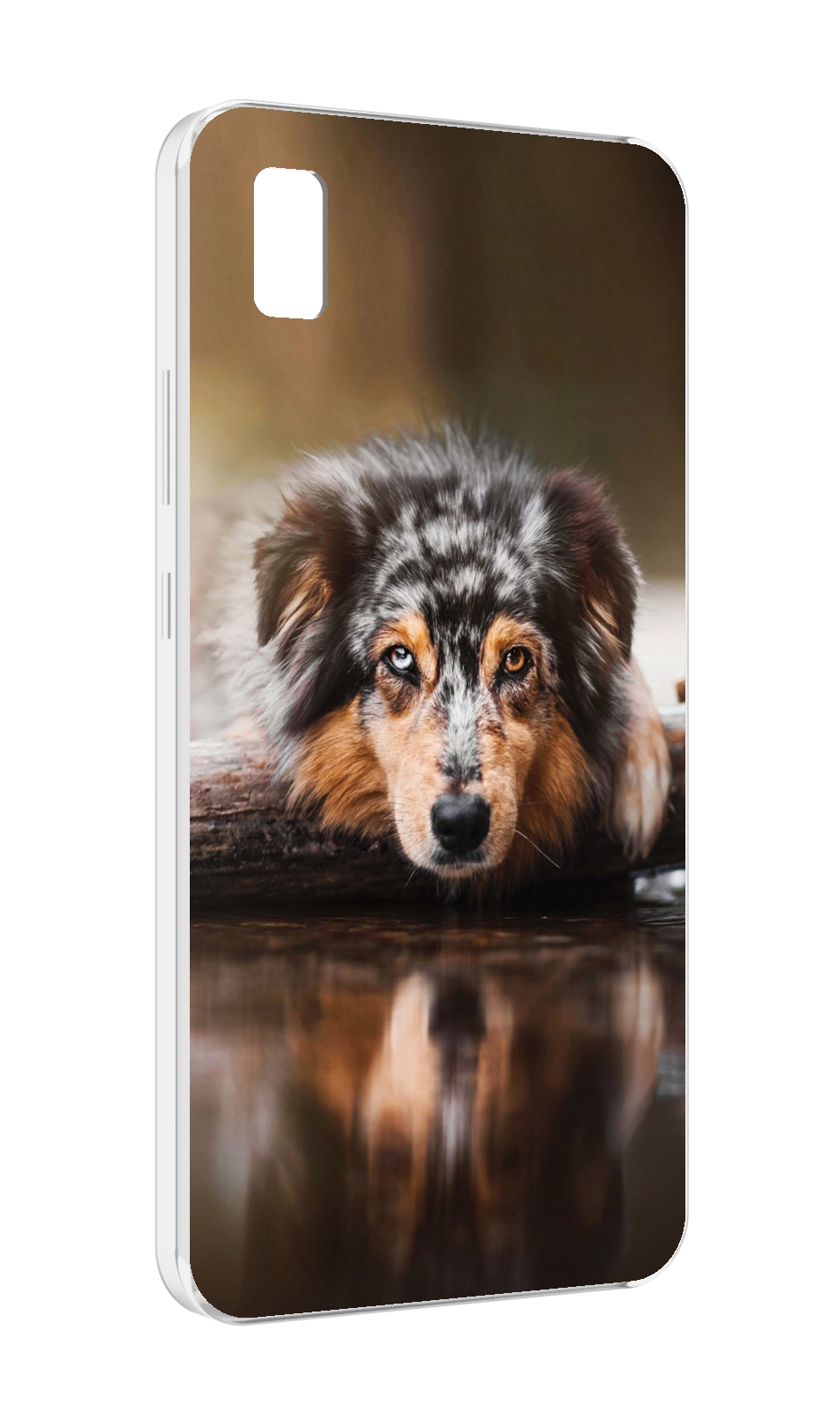 

Чехол MyPads австралииская овчарка для ZTE BLADE L210, Прозрачный, Tocco
