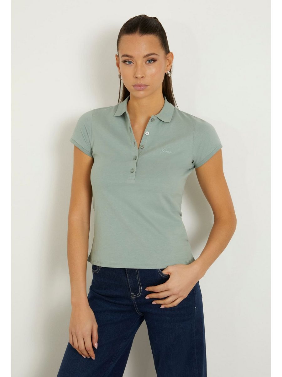 

Футболка женская Guess GU121D1UR зеленая L, Зеленый, GU121D1UR