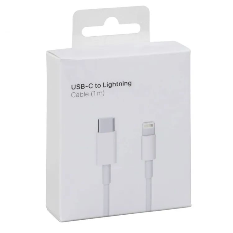 Кабель USB Type-C - Lightning 1м, Data Cable PD 20W, белый