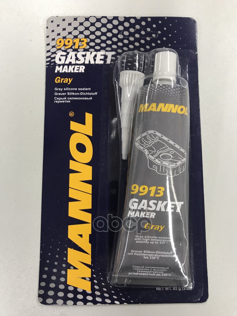 9913 Mannol Gasket Maker Gray 85 Гр Серый Силиконовый Герметик От -40 С До 230 С MANNO 650₽