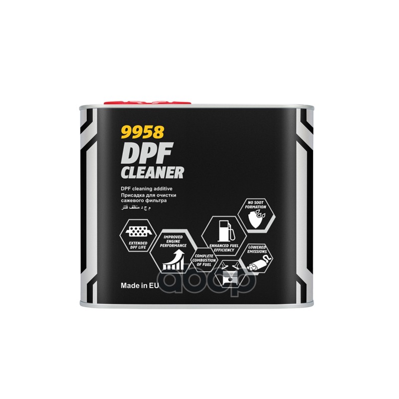 

MANNOL 9958 (metal) Присадка в топливо для очистки сажевых фильтров DPF CLEANER 400 мл