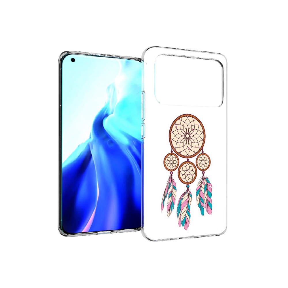 

Чехол MyPads Tocco для Xiaomi Mi 11 Ultra ловец снов бежевый (PT160500.261.442), Прозрачный, Tocco