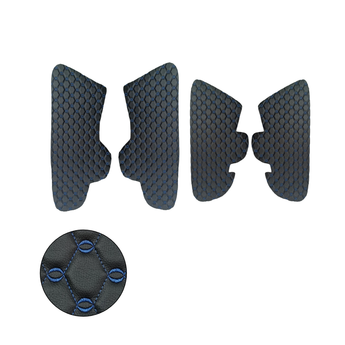 

Вставки в дверные карты Mertsavto на Nissan Almera G15,черный с синей строчкой "овалы", Вставки в дверные карты на Nissan Almera G15,черный с синей строчкой "овалы"