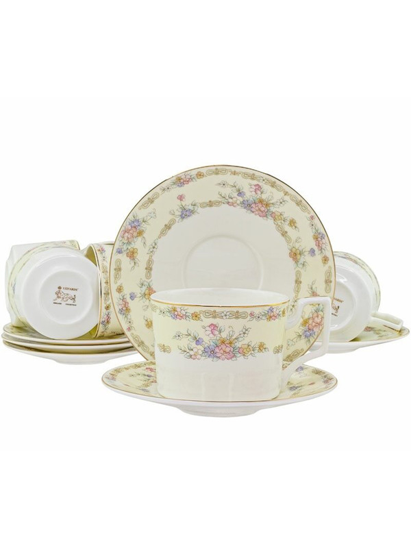 

Кофейный набор 12 предметов Fleur Lenardi 110 мл 145-326, Белый