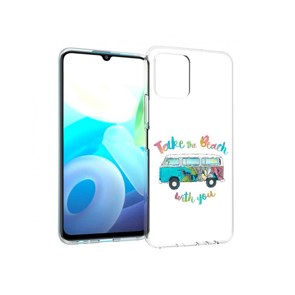 

Чехол MyPads Tocco для Vivo Y15s Хиппи автобус (PT224456.390.190), Прозрачный, Tocco