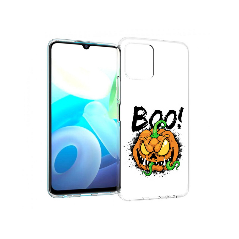 

Чехол MyPads Tocco для Vivo Y15s Хэллоуин бу (PT224456.390.193), Прозрачный, Tocco