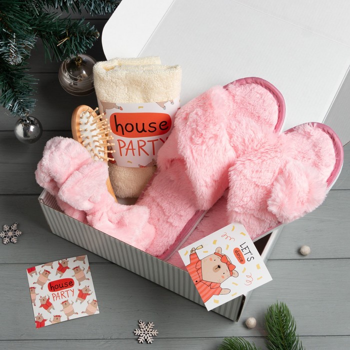 

Набор подарочный Этель Новый год: House party полотенце 30х60 см и аксессуары