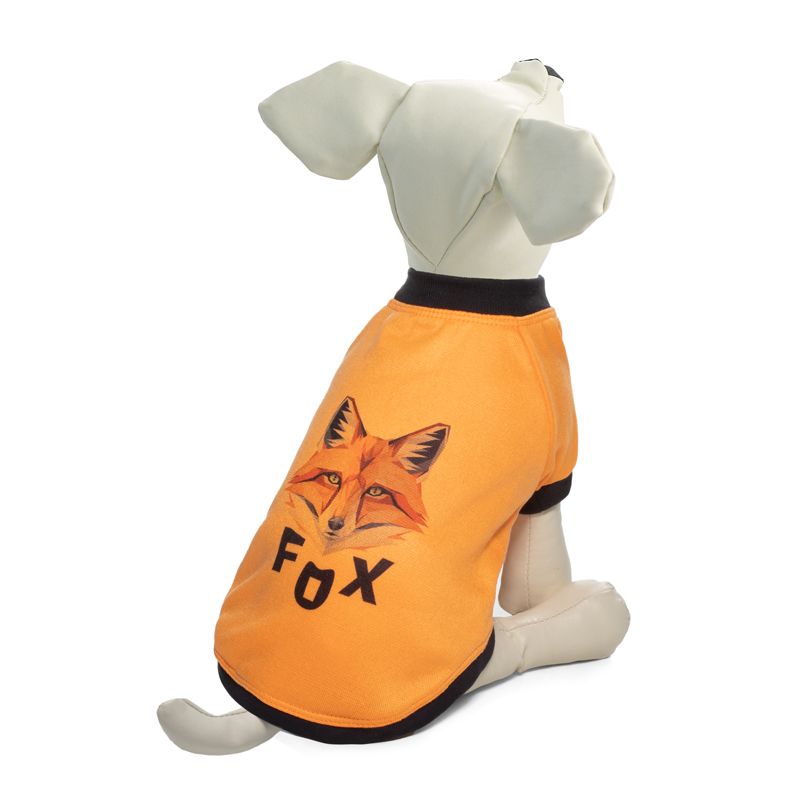 фото Толстовка для собак triol лисица, унисекс, оранжевый, l, длина спины 35 см